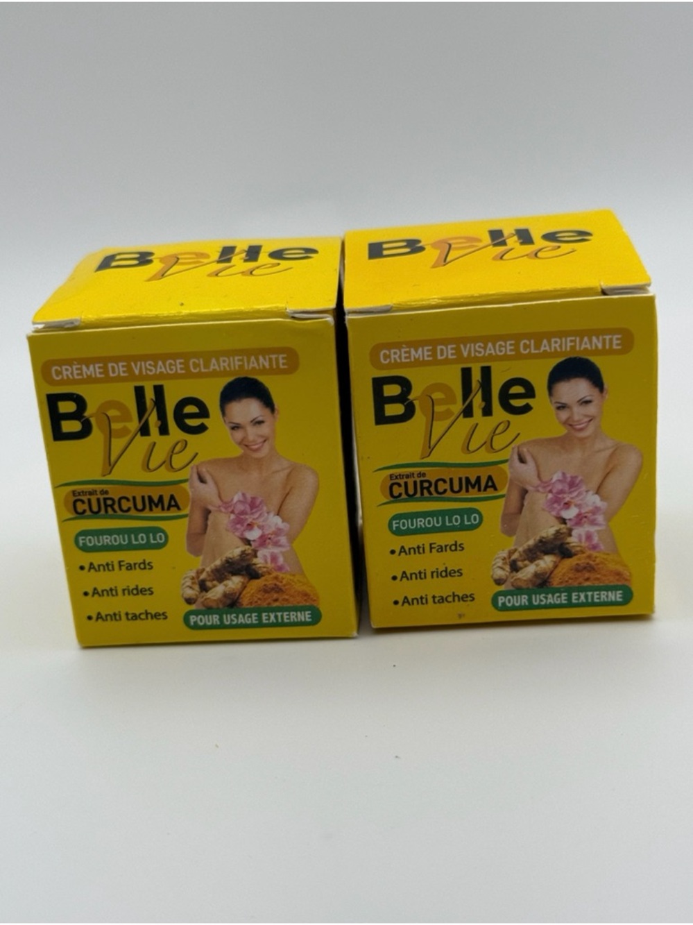 Belle Vie Curcuma Clarifying Face Cream - Yellow 2pcs
